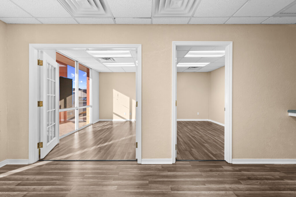 Photo of a commercial space for rent in Merritt Island, Florida at 2460 North Courtenay Parkway in 103 in Merritt Island, Florida. Call Perrone Properties at 321-454-3393 for more information unit 103 at Perrone Plaza.