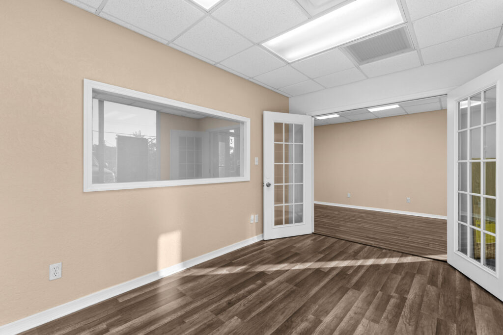 Photo of a commercial space for rent in Merritt Island, Florida at 2460 North Courtenay Parkway in 103 in Merritt Island, Florida. Call Perrone Properties at 321-454-3393 for more information unit 103 at Perrone Plaza.