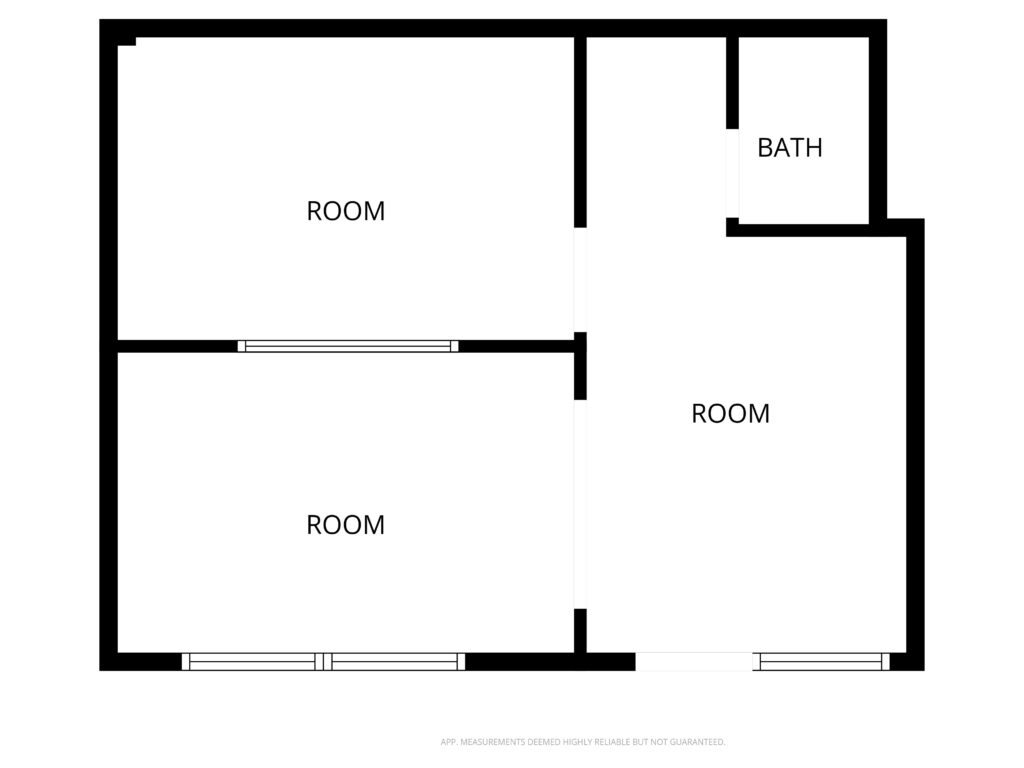 Floor plan for 2460 North Courtney Parkway unit 103 in Merritt Island, Florida, a commercial office space for lease.